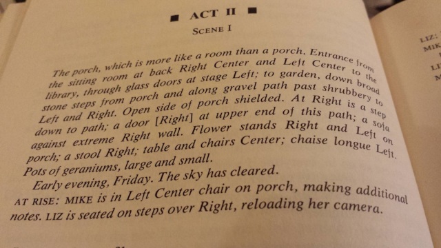 Act II description of The Philadelphia Story play