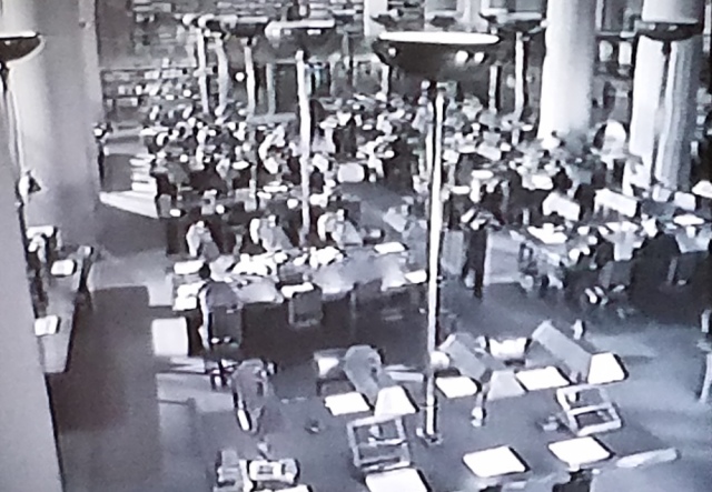 Researchers in the British Museum Reading Room in Curse of the Demon (1957)