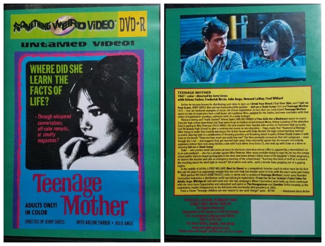 DVD case for Teenage Mother (1967)
