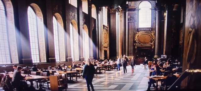 Inside the Royal Naval College Library in Thor: The Dark World (2013)